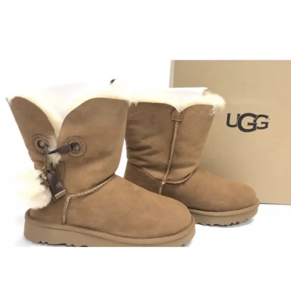 UGG Australia Irina Star Charm Suede Sheepskin Shearling Boots Womens Size 11 - Picture 5 of 7